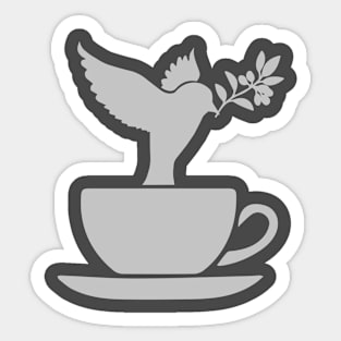 Beatific Sparrow Rises Sticker